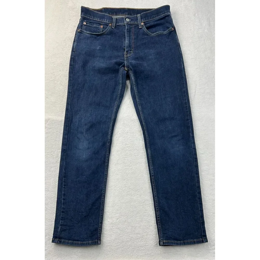 Levi's 559 Men Jeans 34x34 (Actual 34x 32) Relaxed Fit Straight Leg Denim Blue